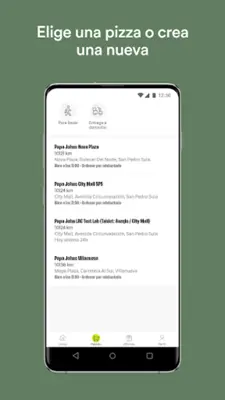Papa Johns Pizza Honduras android App screenshot 1